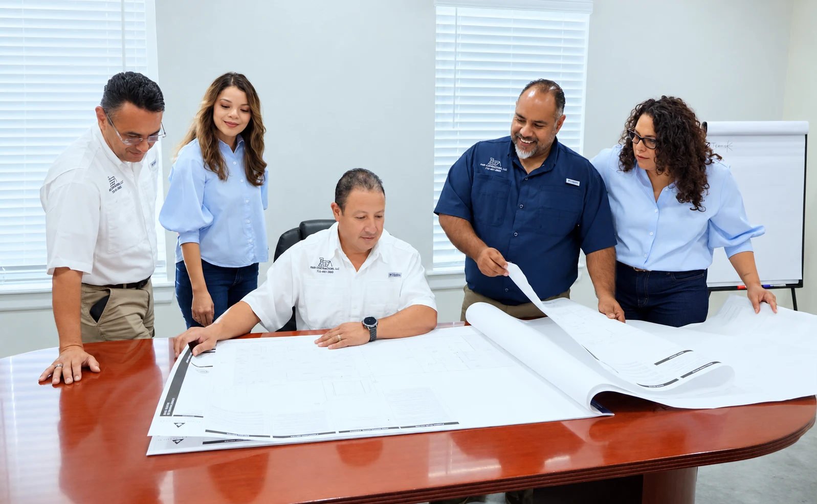 Planning together before construction.